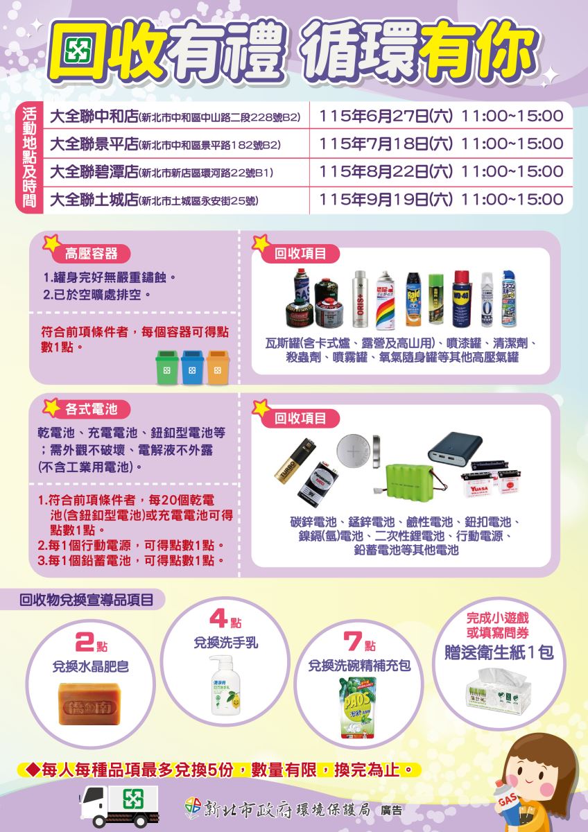 高壓容器及電池兌換活動資訊